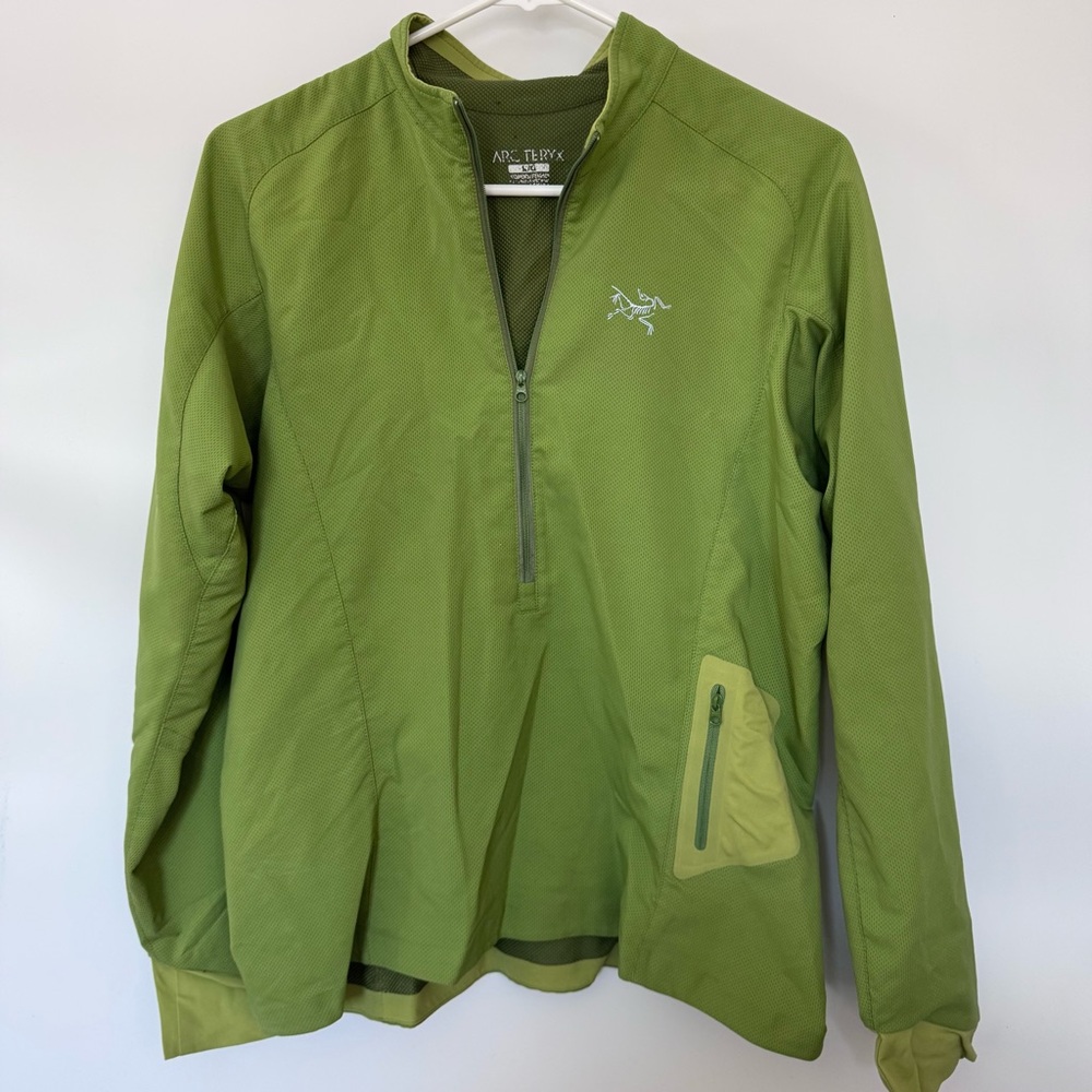 Arc’teryx Accelero Lightweight Active 1/2 Zip Pullover Green size Large
